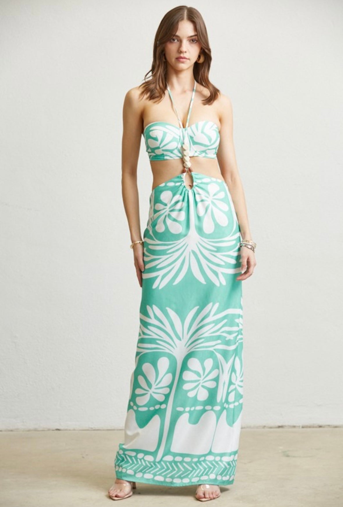 Tropical Abstract Skirt Set